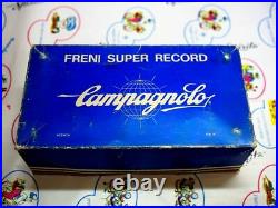 NOS NIB Campagnolo Super Record Brake Set + spare NOS Brake Hoods 80's Vintage