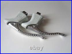 NOS Vintage 1980s Campagnolo Super Record brake levers with white hoods