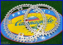 NOS Vintage Drilled Campagnolo Type Chainrings144 BCD 50x43t Nuovo Super Record