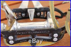 NO RESERVE-Campagnolo Super Record Pedals+toe clips and straps ALFREDO BINDA