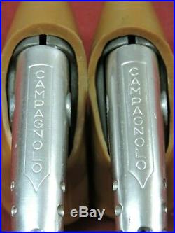 Near Mint Campagnolo Super Record F & R #4062 Drilled Brake Levers & Gum Hoods