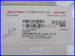 New Campagnolo Super Record EPS Carbon Fiber 12 Speed Front Derailleur Braze-On
