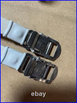 New Campagnolo Super Record Medium M Toe Clips Straps Set Nos In Box