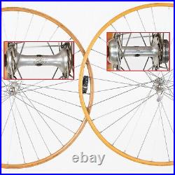 Nos Campagnolo Super Record Cerchio Ghisallo Wooden Wood Wheelset Vintage Wheels Nos Campagnolo Super Record Cerchio Ghisallo Wooden Wood Wheelset Vintage Wheels