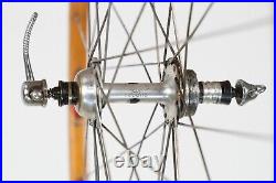 Nos Campagnolo Super Record Cerchio Ghisallo Wooden Wood Wheelset Vintage Wheels Nos Campagnolo Super Record Cerchio Ghisallo Wooden Wood Wheelset Vintage Wheels