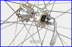 Nos Campagnolo Super Record Cerchio Ghisallo Wooden Wood Wheelset Vintage Wheels Nos Campagnolo Super Record Cerchio Ghisallo Wooden Wood Wheelset Vintage Wheels