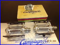 Nos Vintage Campagnolo Super Record Chrome Plated Steel Track Pedal Set # 1038/a