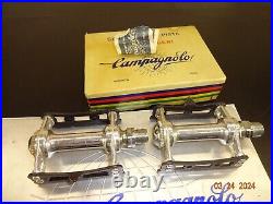 Nos Vintage Campagnolo Super Record Chrome Plated Steel Track Pedal Set # 1038/a