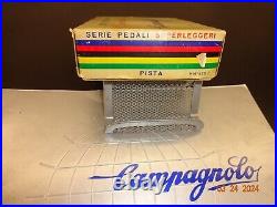 Nos Vintage Campagnolo Super Record Chrome Plated Steel Track Pedal Set # 1038/a