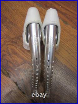 Nos Vintage Campagnolo Super Record Drillium Brake Levers White Hoods