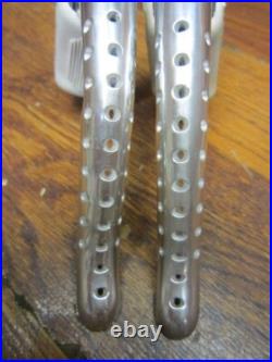 Nos Vintage Campagnolo Super Record Drillium Brake Levers White Hoods