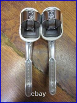 Nos Vintage Campagnolo Super Record Drillium Brake Levers White Hoods
