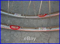 ROUES VINTAGE-CAMPAGNOLO RECORD- SUPER CHAMPION MEDAILLE D'OR ATOM -32 Rayons