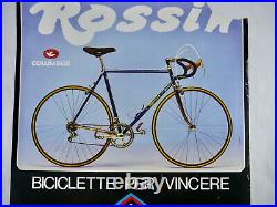 Rossin Bicycle Poster 80s Vincere Campagnolo Super Record Panto Vintage 19x27