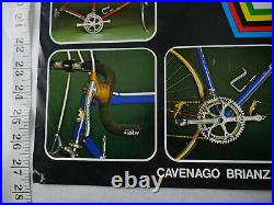 Rossin Bicycle Poster 80s Vincere Campagnolo Super Record Panto Vintage 19x27