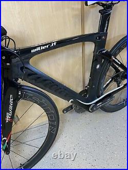 SUPER CLEAN! Wilier Twin Blade Campagnolo Super Record With Carbon Wheels SMALL S