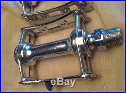 Super Nice. Pista Track Record Pedals Stunning Chrome Plating By Campagnolo
