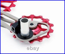 SwishTi Road Cycle Oversized Pulley Titanium Cage for Campy/Campagnolo Red