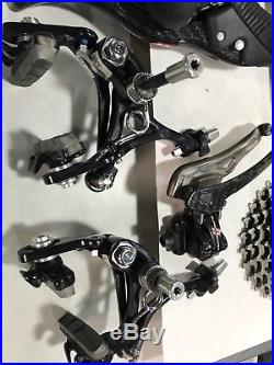 Used Campagnolo Super Record group set 11 speeds system without rear derailleur