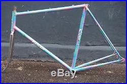 VGC Rossin Record frameset Columbus SL super funky paint 100/126 Campagnolo