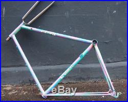 VGC Rossin Record frameset Columbus SL super funky paint 100/126 Campagnolo