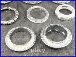 VINTAGE Campagnolo Super Record Headset 25.4 x 24F 1 Threaded Alloy EXCELLENT