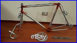 Valesi Crema Steel vintage Italian road bicycle Frame Campagnolo super record 54