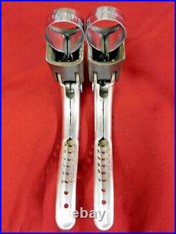 Vintage 1970's Campagnolo Super Record F & R #4062 Drilled Brake Levers NO Hoods