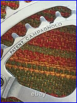 Vintage 1977 CAMPAGNOLO SUPER RECORD 1049/A Crankset 53/42 Chainrings withDUSTCAPS