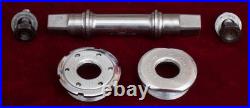 Vintage 80s Campagnolo Super Record titanium bottom bracket English 112 mm long