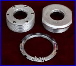 Vintage 80s Campagnolo Super Record titanium bottom bracket English 112 mm long