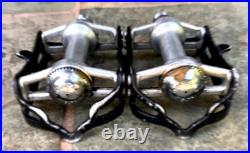 Vintage CAMPAGNOLO STRADA #4021 SUPER RECORD Titanium Spindles Pedals 9/16