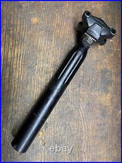 Vintage CAMPAGNOLO Super Record Noir Fluted 27.2mm x 210mm Seatpost L'eroica