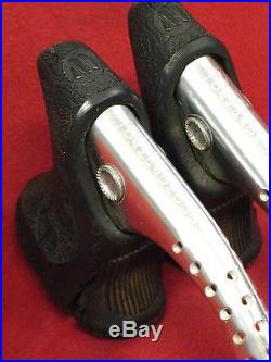Vintage Campagnolo #4062 Super Record drilled brake levers very low use VGC