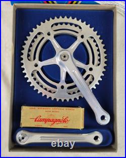 Vintage Campagnolo Gruppo Super Record 170 Strada Bicycle Cranket with Bracket Box Vintage Campagnolo Gruppo Super Record 170 Strada Bicycle Cranket with Bracket Box