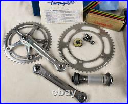 Vintage Campagnolo Gruppo Super Record 170 Strada Bicycle Cranket with Bracket Box Vintage Campagnolo Gruppo Super Record 170 Strada Bicycle Cranket with Bracket Box