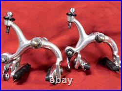 Vintage Campagnolo Nuovo Record Calipers 47 mm Shor Reach with Threaded Long Bolts