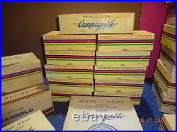 Vintage Campagnolo Nuovo Super Record Crankset, Brake, Derailleur, Toe Clip Boxe