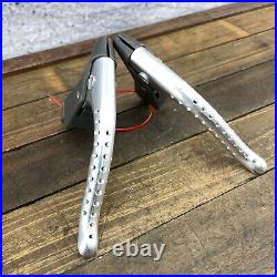 Vintage Campagnolo Super Record Brake Lever Set Drillium Non Aero 70s 80s Shield