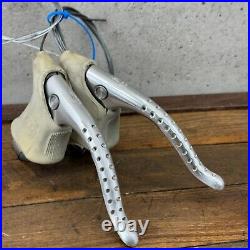 Vintage Campagnolo Super Record Brake Levers Campy White Hoods Drillium Non Aero