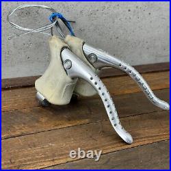 Vintage Campagnolo Super Record Brake Levers Campy White Hoods Drillium Non Aero
