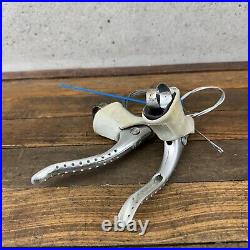 Vintage Campagnolo Super Record Brake Levers Campy White Hoods Drillium Non Aero