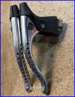 Vintage Campagnolo Super Record Brake Levers Drilled Alloy Italy Road Bike