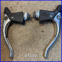 Vintage Campagnolo Super Record Brake Levers Drilled Alloy Italy Road Bike