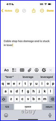 Vintage Campagnolo Super Record Brake Levers Non Aero Drilled Gum Hoods