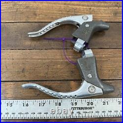 Vintage Campagnolo Super Record Brake Levers Set Drillium 70s 80s Race Drop Bar