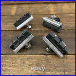 Vintage Campagnolo Super Record Brake Pads Alloy Carrier Shoes Set Campy C2