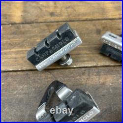 Vintage Campagnolo Super Record Brake Pads Alloy Carrier Shoes Set Campy C2
