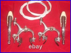 Vintage Campagnolo Super Record Brake Set. NOS Hoods And Cables. # 1070