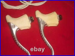 Vintage Campagnolo Super Record Brake Set. NOS Hoods And Cables. # fu 3